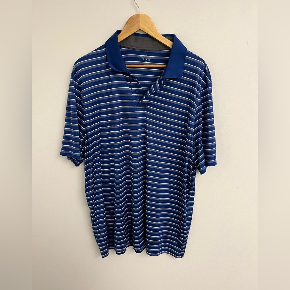 Men’s Croft & Barrow Blue Striped Polo